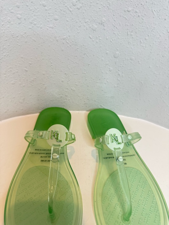 その他 KYK Karl Lagerfeld Wylda Mint Clear Women's Jelly Sandals Size 8 NIB